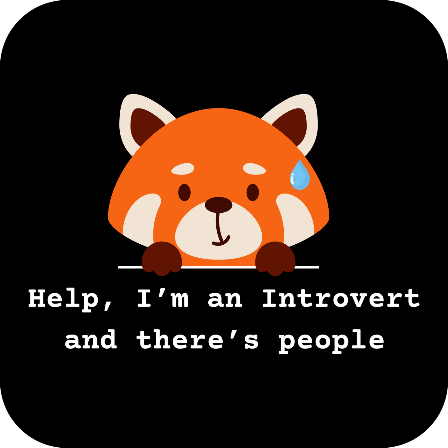 Introvert Panda Triblend T-Shirt